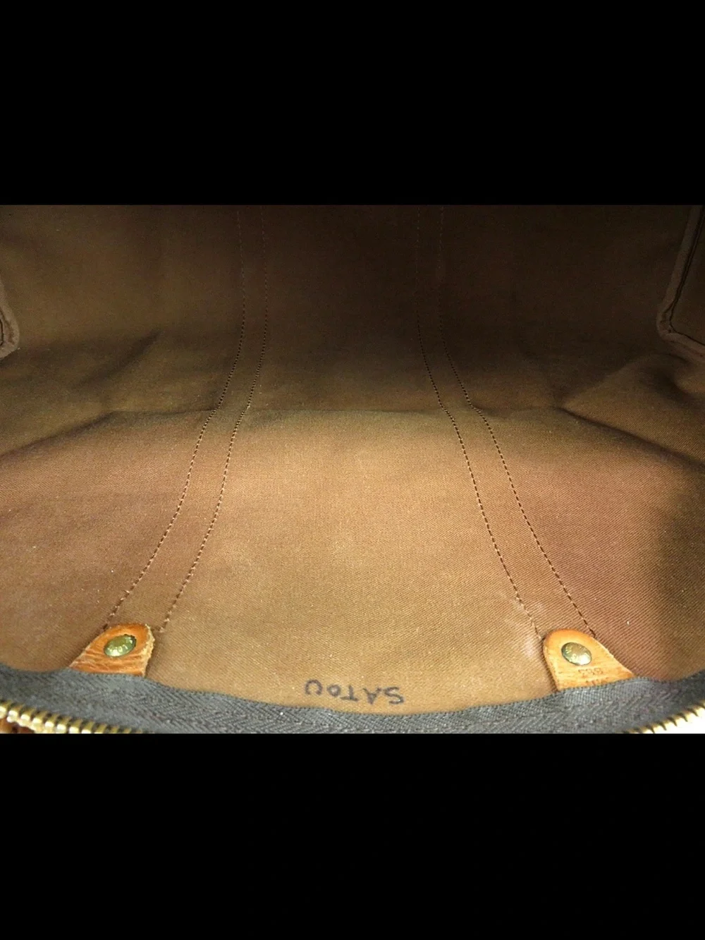 Louis Vuitton Brown Monogram Keepall Duffel Bag